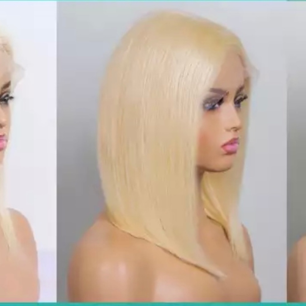 613 Human Hair Lace Bob Wig 12 inches!